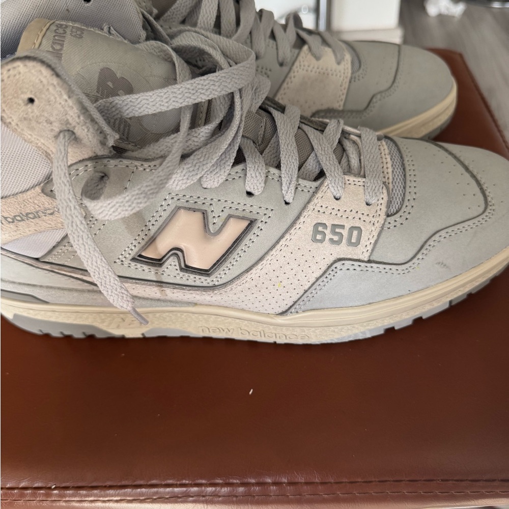 High Top New Balance 650 Gray Sneakers Classic Athletic Design